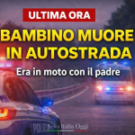 Incidente A21 Asti, bambino di 8 anni morto in autostrada