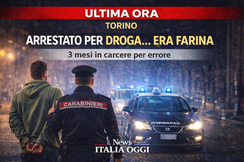 arrestato per droga ma era farina torino 26enne scarcerato errore