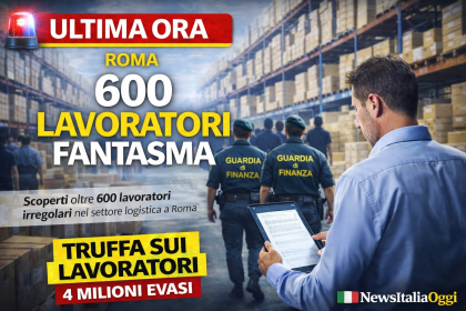 Guardia di Finanza controlli in magazzino a Roma scoperti oltre 600 lavoratori irregolari nella logistica