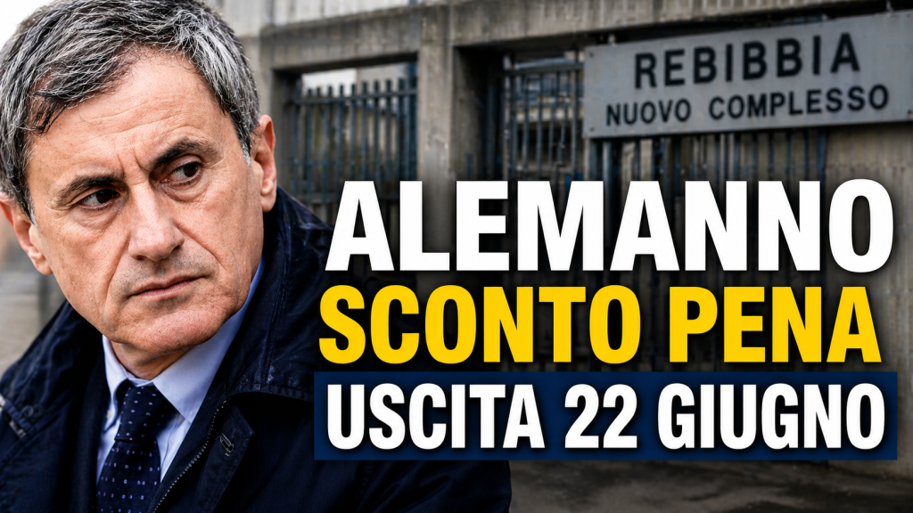 Gianni Alemanno ottiene uno sconto di pena e uscirà dal carcere il 22 giugno