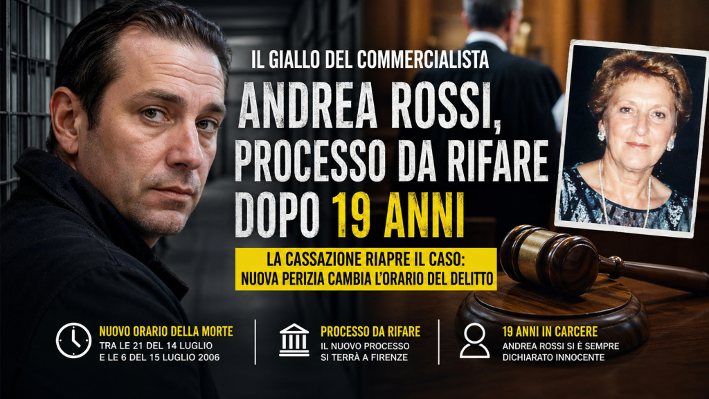 Andrea Rossi processo revisione dopo 19 anni carcere omicidio Bologna