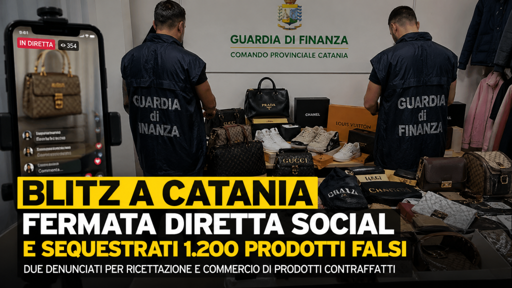 Guardia di Finanza sequestra prodotti contraffatti durante blitz a Catania