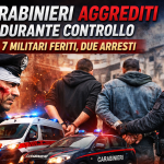 Carabinieri aggrediti durante un controllo a Figline Valdarno, 7 militari feriti