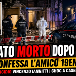 Carabinieri sulla scena del crimine a Caserta dopo il ritrovamento del corpo di Vincenzo Iannitti