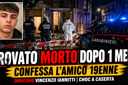 Carabinieri sulla scena del crimine a Caserta dopo il ritrovamento del corpo di Vincenzo Iannitti