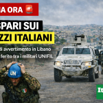 convoglio italiano UNIFIL colpito da spari in Libano