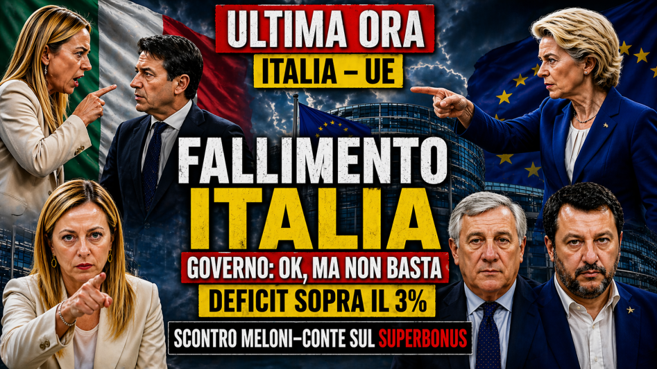 Deficit Italia sopra il 3%, tensione tra governo italiano e Unione Europea