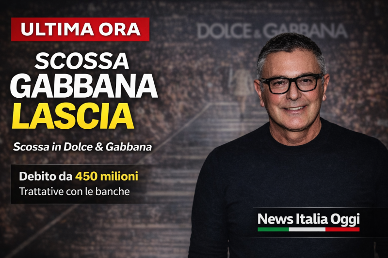 Stefano Gabbana lascia la presidenza di Dolce & Gabbana mentre il gruppo affronta un debito da 450 milioni
