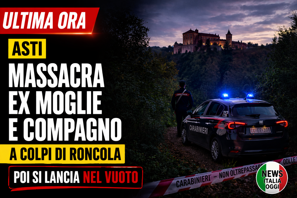 Carabinieri ad Asti indagano su femminicidio a Cossombrato con duplice omicidio e suicidio