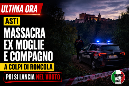 Carabinieri ad Asti indagano su femminicidio a Cossombrato con duplice omicidio e suicidio