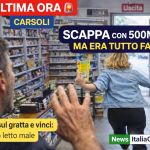 Donna fugge con un Gratta e Vinci da 500mila euro a Carsoli, ma il biglietto era perdente per errore di lettura