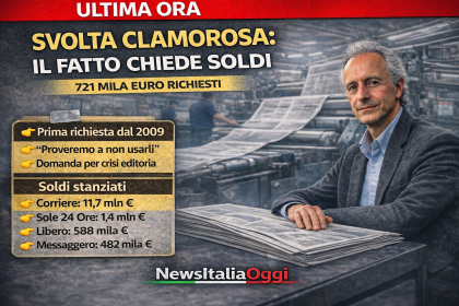 Il Fatto Quotidiano chiede finanziamenti pubblici per crisi editoria