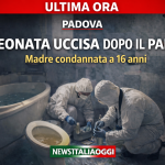 Infanticidio a Padova, neonata uccisa dopo il parto: madre condannata a 16 anni