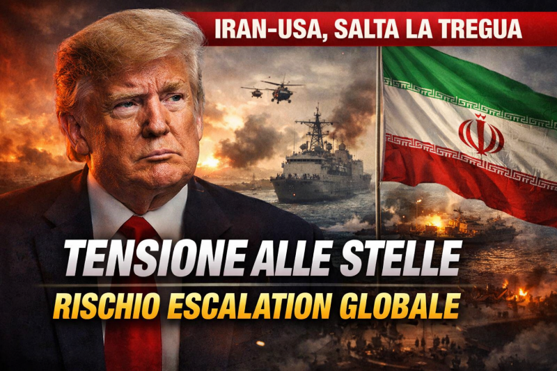 Donald Trump durante la crisi Iran-Usa con tensioni nello Stretto di Hormuz e rischio escalation globale