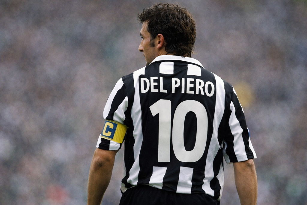 alessandro del piero juventus capitano numero 10 storia juventus