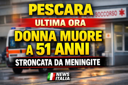 Pescara meningite fulminante donna morta a 51 anni ambulanza ospedale