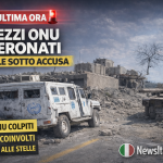 Mezzi ONU danneggiati nel sud del Libano dopo tensioni con carri armati israeliani