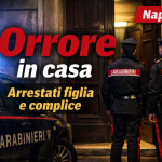 Napoli arresto figlia e complice carabinieri davanti portone