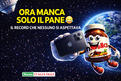 barattolo Nutella nello spazio capsula Orion missione Artemis II NASA