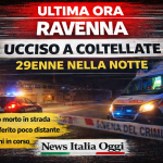 Ravenna, 29enne ucciso a coltellate nella notte con ambulanza e carabinieri sul luogo del delitto