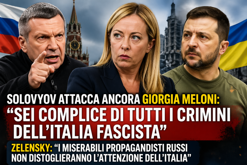 Vladimir Solovyov attacca Giorgia Meloni, tensione tra Russia e Italia sul conflitto in Ucraina