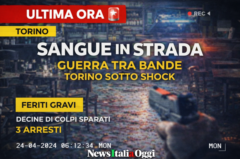 Sparatoria a Torino in un bar di corso Francia con polizia e arresti dopo agguato tra bande