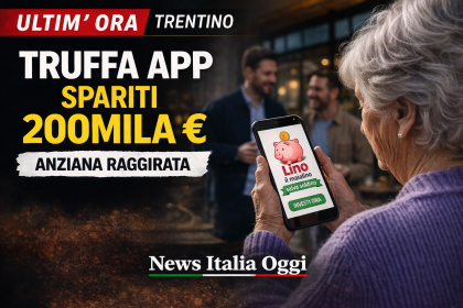 Anziana truffata in Trentino con falsa app investimento da 200mila euro