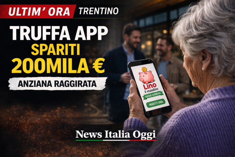 Anziana truffata in Trentino con falsa app investimento da 200mila euro
