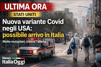 Nuova variante Covid Cicada negli Stati Uniti con operatori sanitari e ambulanza in città