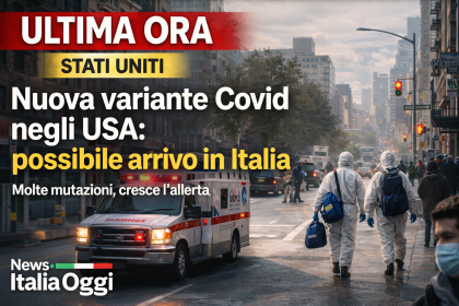 Nuova variante Covid Cicada negli Stati Uniti con operatori sanitari e ambulanza in città