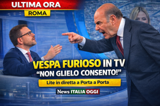 Bruno Vespa contro Giuseppe Provenzano durante Porta a Porta, scontro in diretta tv