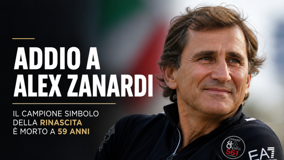 Alex Zanardi morto a 59 anni, immagine commemorativa del campione paralimpico italiano