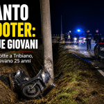 Incidente scooter a Tribiano nel Milanese con intervento dei soccorsi di notte
