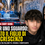 Polizia a Napoli dopo gli scontri tra baby gang con riferimento all’arresto del figlio di Rita De Crescenzo
