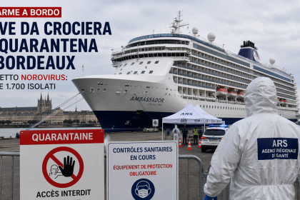 Nave da crociera in quarantena nel porto di Bordeaux per sospetto focolaio di Norovirus