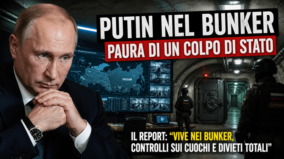 Leader in bunker sotterraneo con schermi di controllo e sistemi di sicurezza avanzati