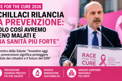 Evento sulla prevenzione sanitaria con intervento istituzionale durante la Race for the Cure 2026
