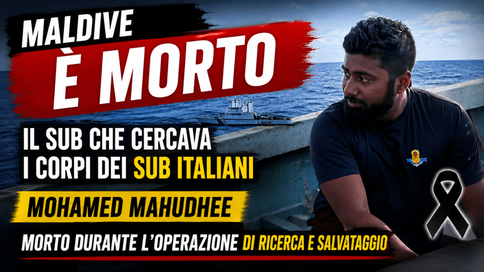 Mohamed Mahudhee, il sub della Guardia Costiera delle Maldive morto durante le ricerche dei sub italiani dispersi